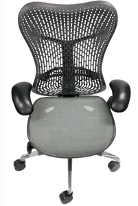 Herman Miller Mirra 1 Task Chair – Loaded, Grey Mesh, Seller Refurbished